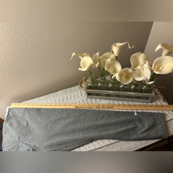 NIKE DRI FIT ONE LEGGINGS SIZE S TRAINING MID RISE, GRAY. Athletic Leggings. - Picture 7 of 8